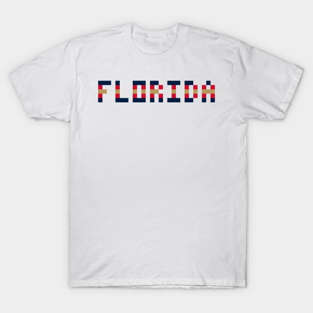 Pixel Hockey State Florida 2017 T-Shirt by gkillerb